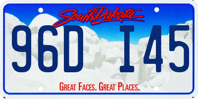 SD license plate 96DI45