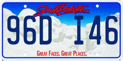 SD license plate 96DI46
