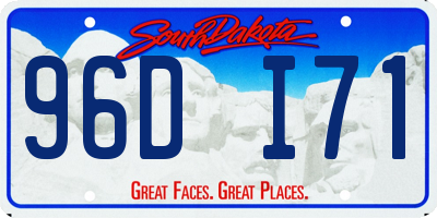 SD license plate 96DI71