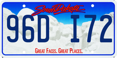 SD license plate 96DI72