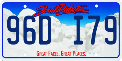 SD license plate 96DI79