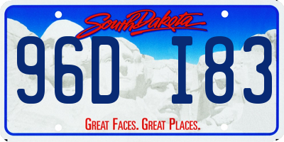 SD license plate 96DI83