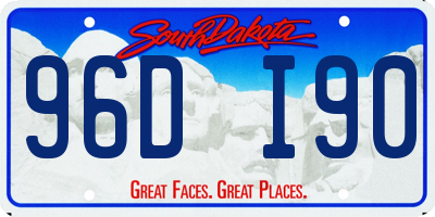 SD license plate 96DI90