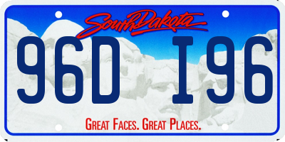 SD license plate 96DI96