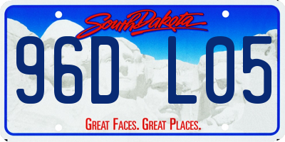 SD license plate 96DL05
