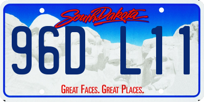 SD license plate 96DL11