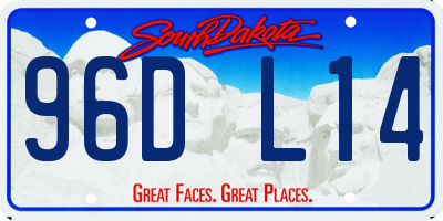 SD license plate 96DL14