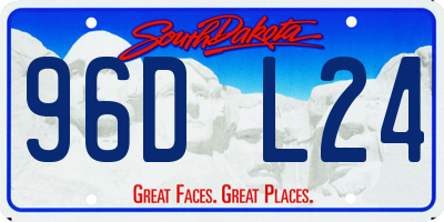 SD license plate 96DL24