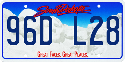 SD license plate 96DL28