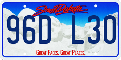 SD license plate 96DL30