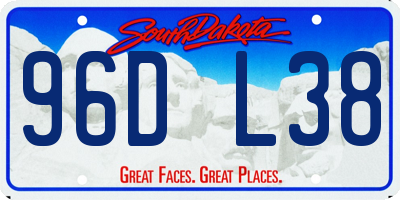 SD license plate 96DL38
