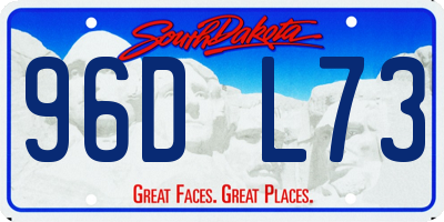 SD license plate 96DL73