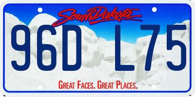 SD license plate 96DL75