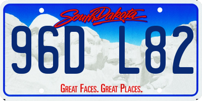 SD license plate 96DL82