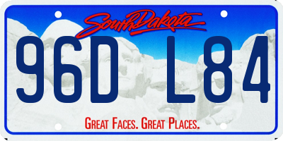 SD license plate 96DL84