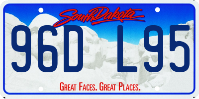 SD license plate 96DL95