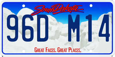 SD license plate 96DM14