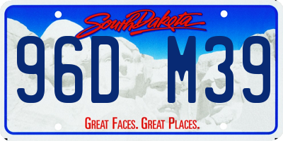 SD license plate 96DM39