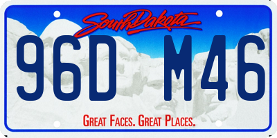 SD license plate 96DM46