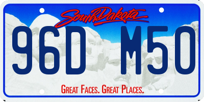 SD license plate 96DM50