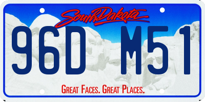 SD license plate 96DM51