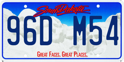 SD license plate 96DM54