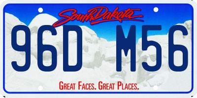 SD license plate 96DM56