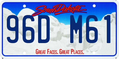SD license plate 96DM61