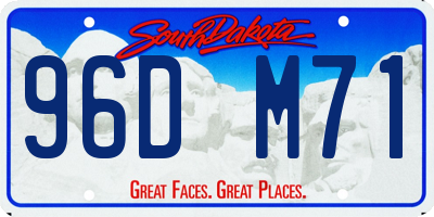 SD license plate 96DM71