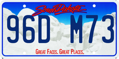 SD license plate 96DM73