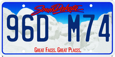 SD license plate 96DM74