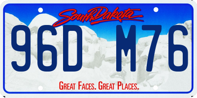 SD license plate 96DM76