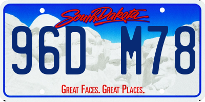 SD license plate 96DM78