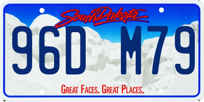 SD license plate 96DM79