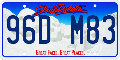 SD license plate 96DM83