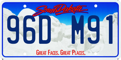 SD license plate 96DM91