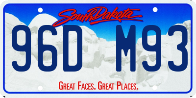 SD license plate 96DM93