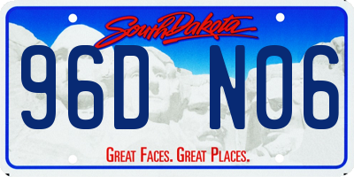 SD license plate 96DN06