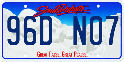 SD license plate 96DN07