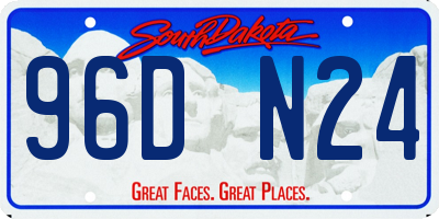 SD license plate 96DN24