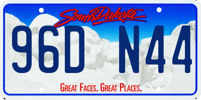 SD license plate 96DN44