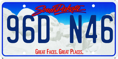 SD license plate 96DN46