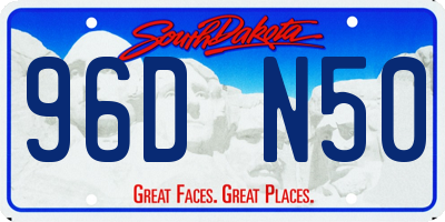 SD license plate 96DN50