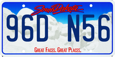 SD license plate 96DN56