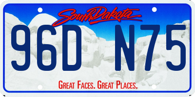 SD license plate 96DN75