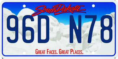 SD license plate 96DN78