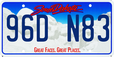 SD license plate 96DN83