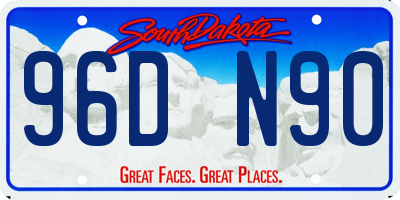 SD license plate 96DN90
