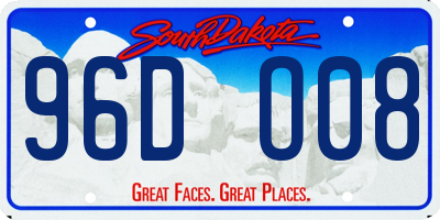SD license plate 96DO08