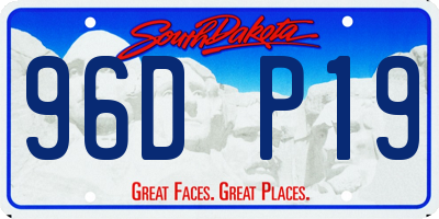 SD license plate 96DP19